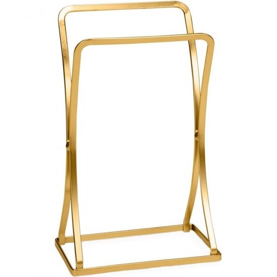 Porta Toalha Para Lavabo 31,5 Cm Altura Linha Dourado Fosco